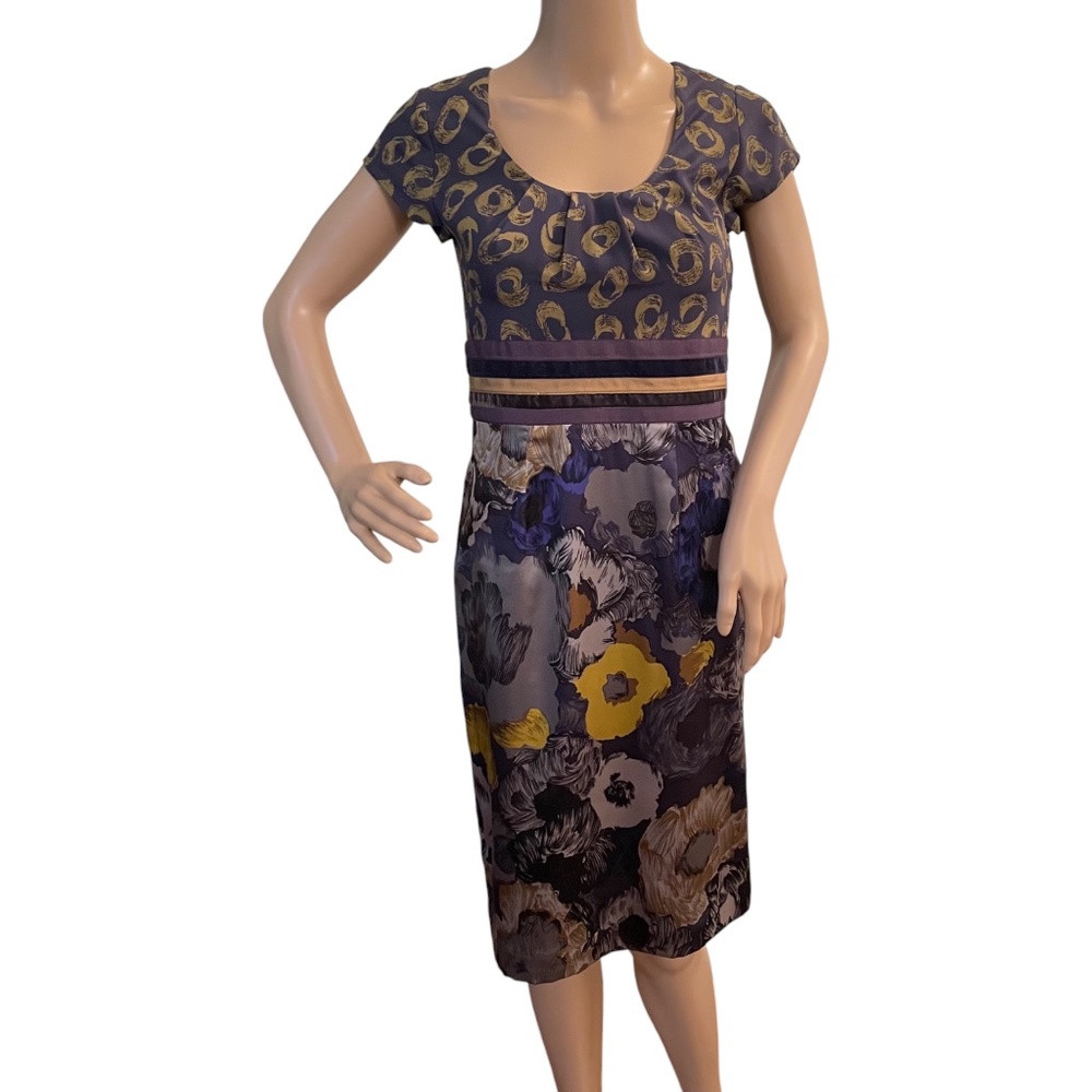Boden SILK Georgina Dress Limited Edition US 2 blue NEW